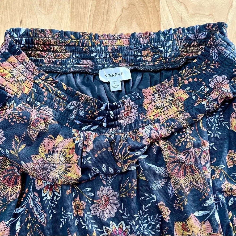 Evereve Women’s Large Tinslee Mesh Boho Floral Mini Skirt Spring